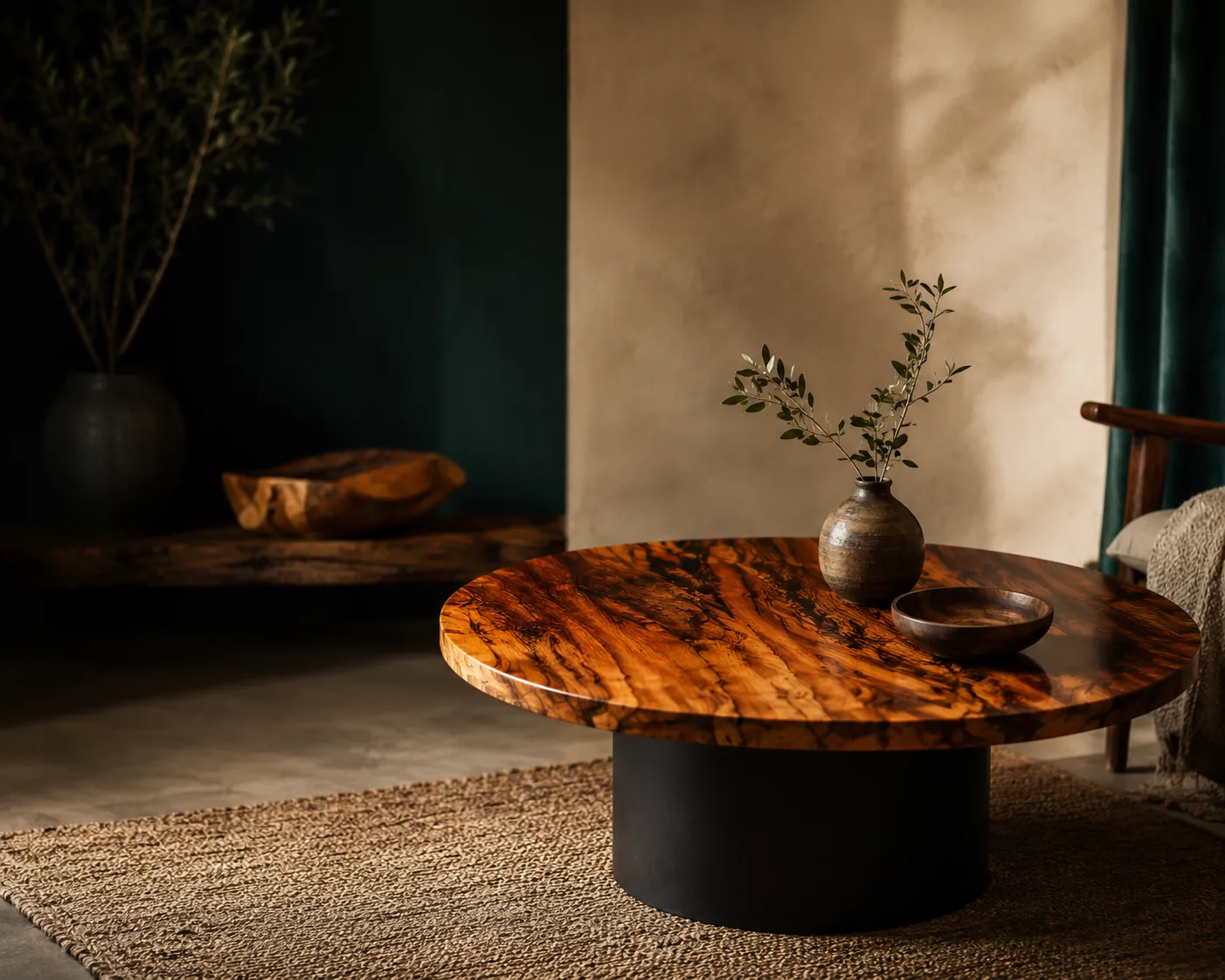 Tables - Cozy minimalist living room scene